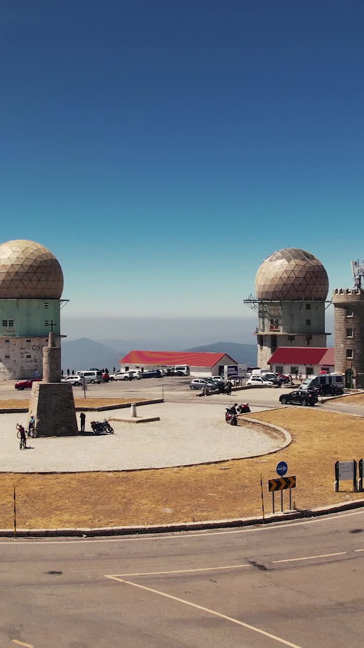 Aerial vertical View of Torre, serra da Estrela, Portugal