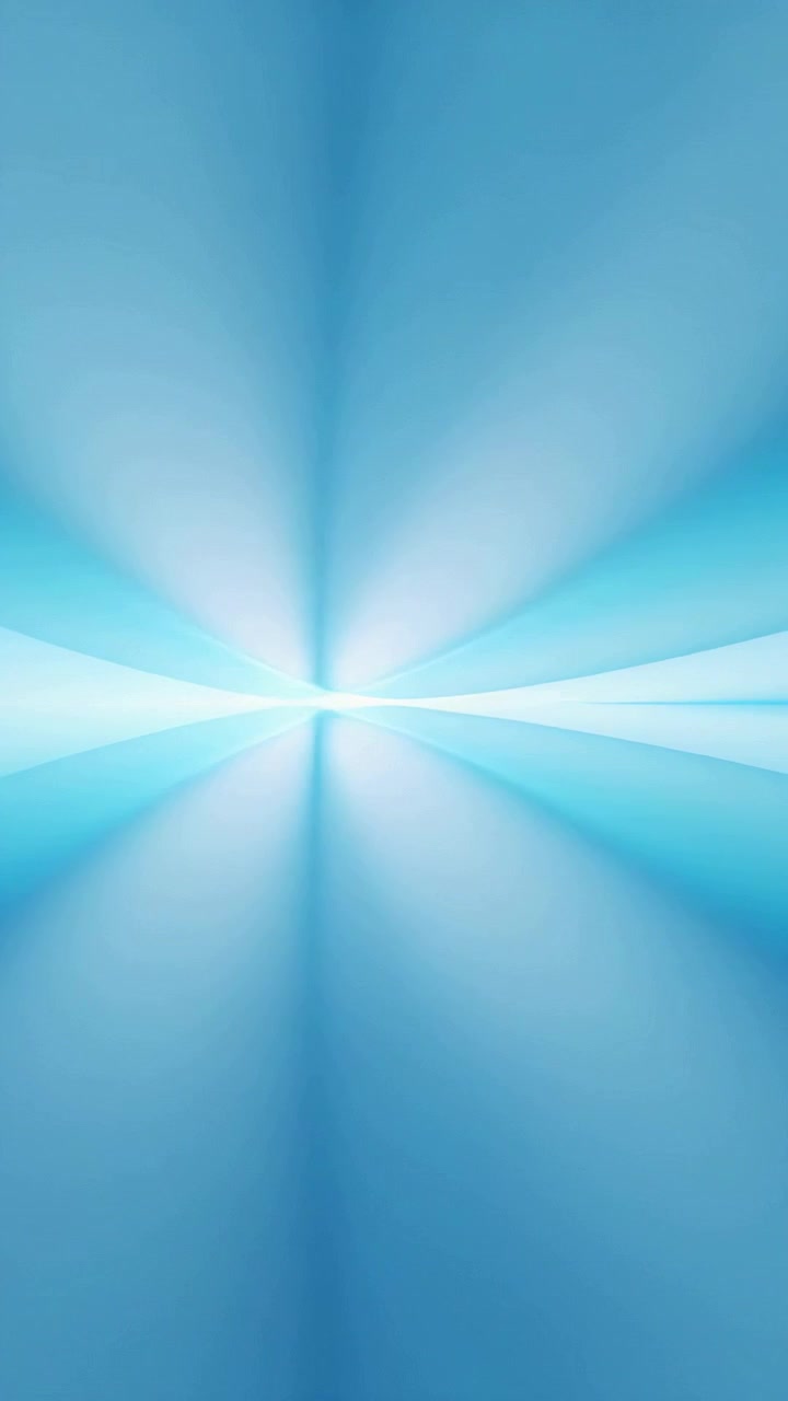 Vertical video: Starting loop core widening band casting rays, creating mirrored horizon in blue