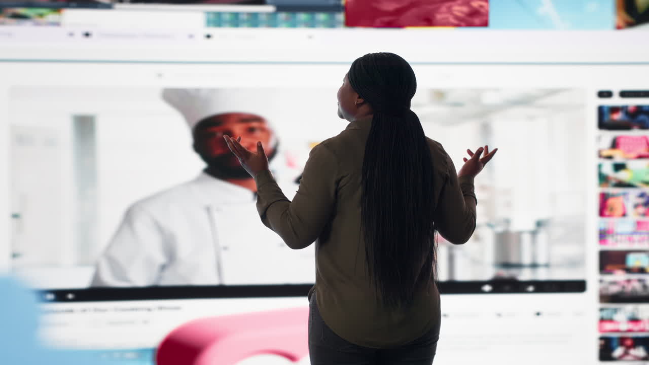 Woman enters world of online media, enjoying access to video platform