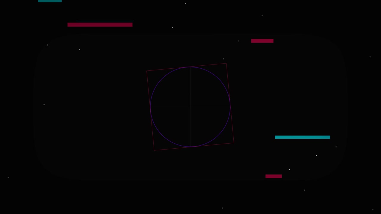 Abstract Digital Glitch Animation with Geometric Shapes