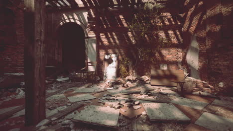 abandoned building interior