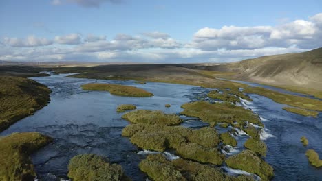 natural, cool fresh water is abundant in iceland, you can drink it straight from the river