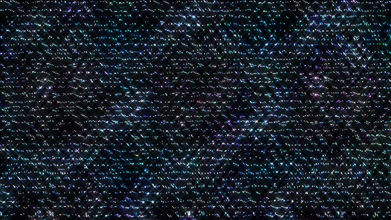 líneas brillantes que establecen el movimiento de la onda, coloridas, sobre un fondo negro