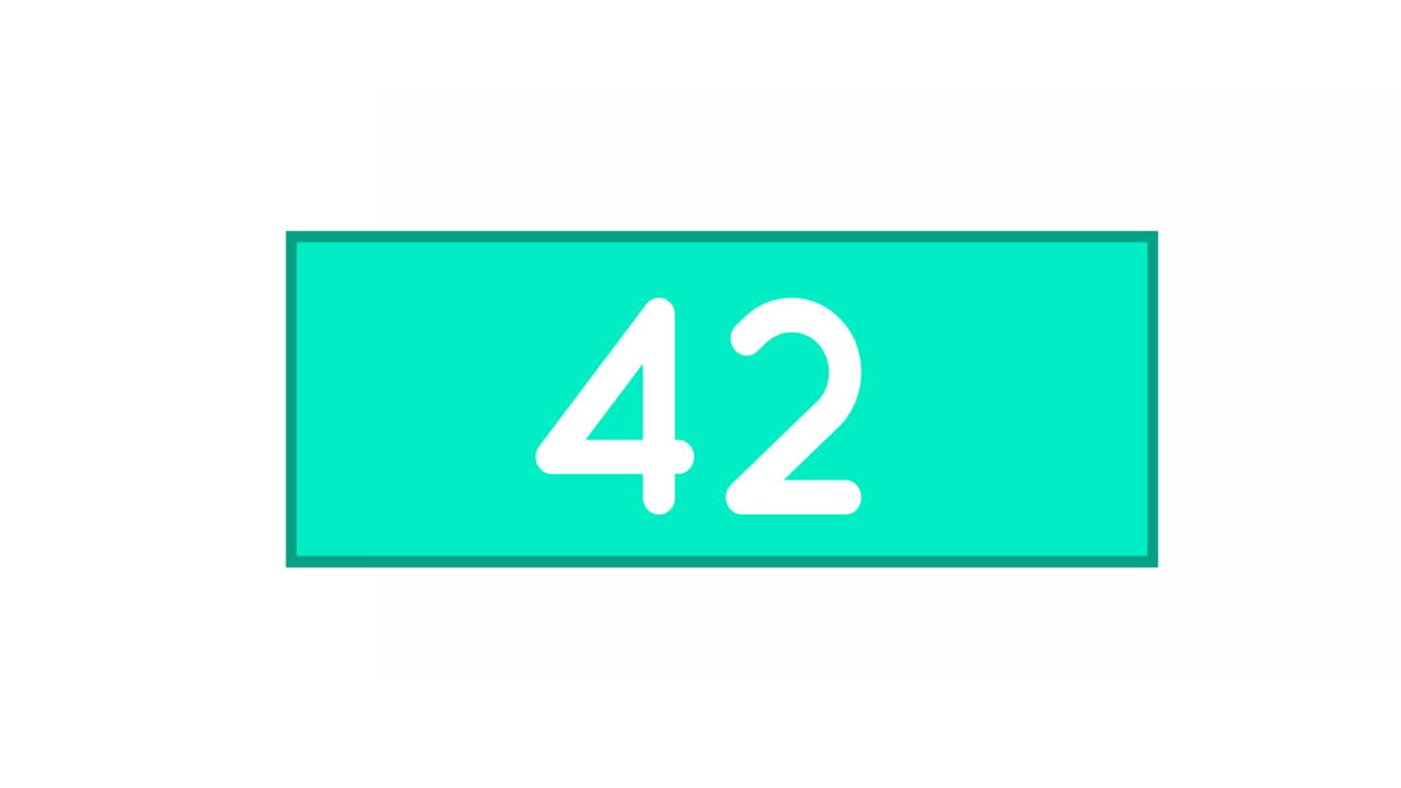 Green box with numbers counting up 4k