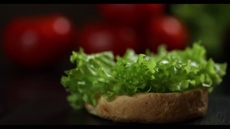 burger preparation