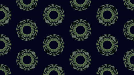 futuristic circles pattern with rainbow neon lines