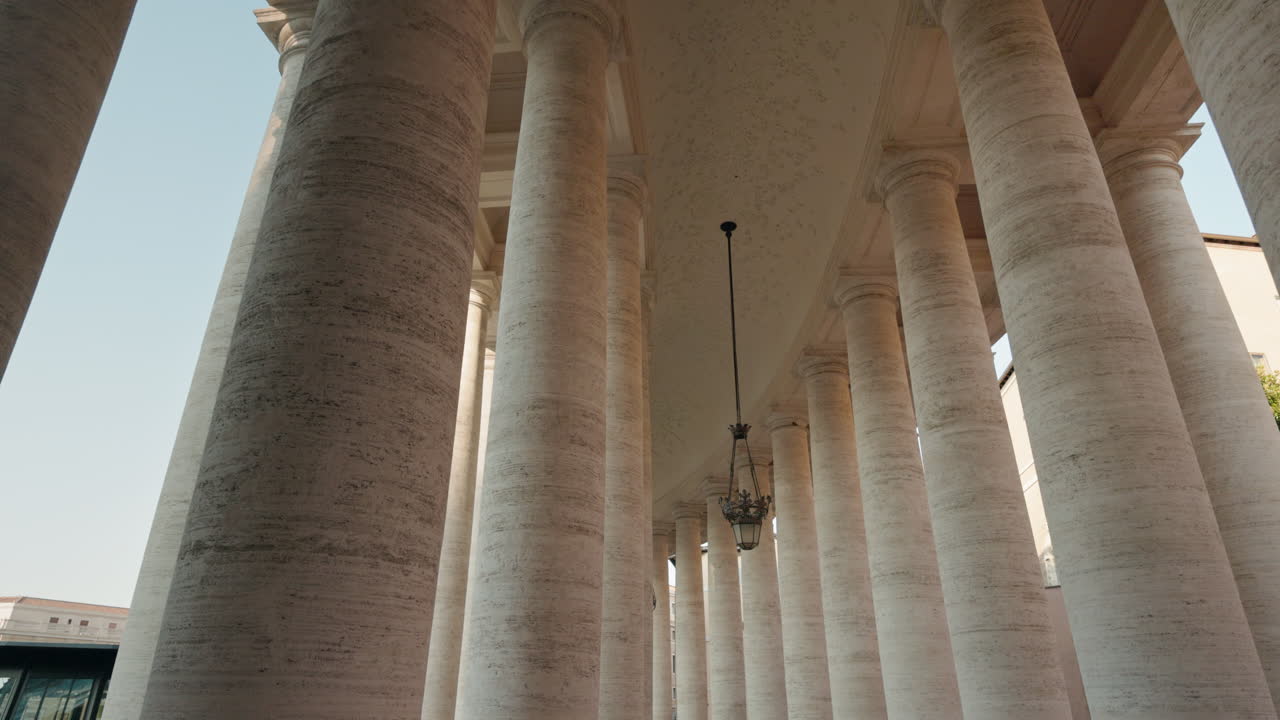 Architectural columns perspective
