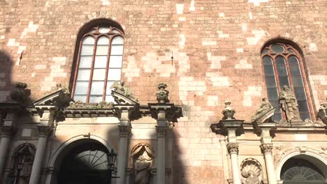 a shot of the riga´s cathedral main facade