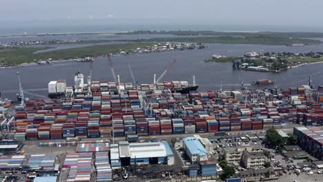 shipping port lagos drone 05