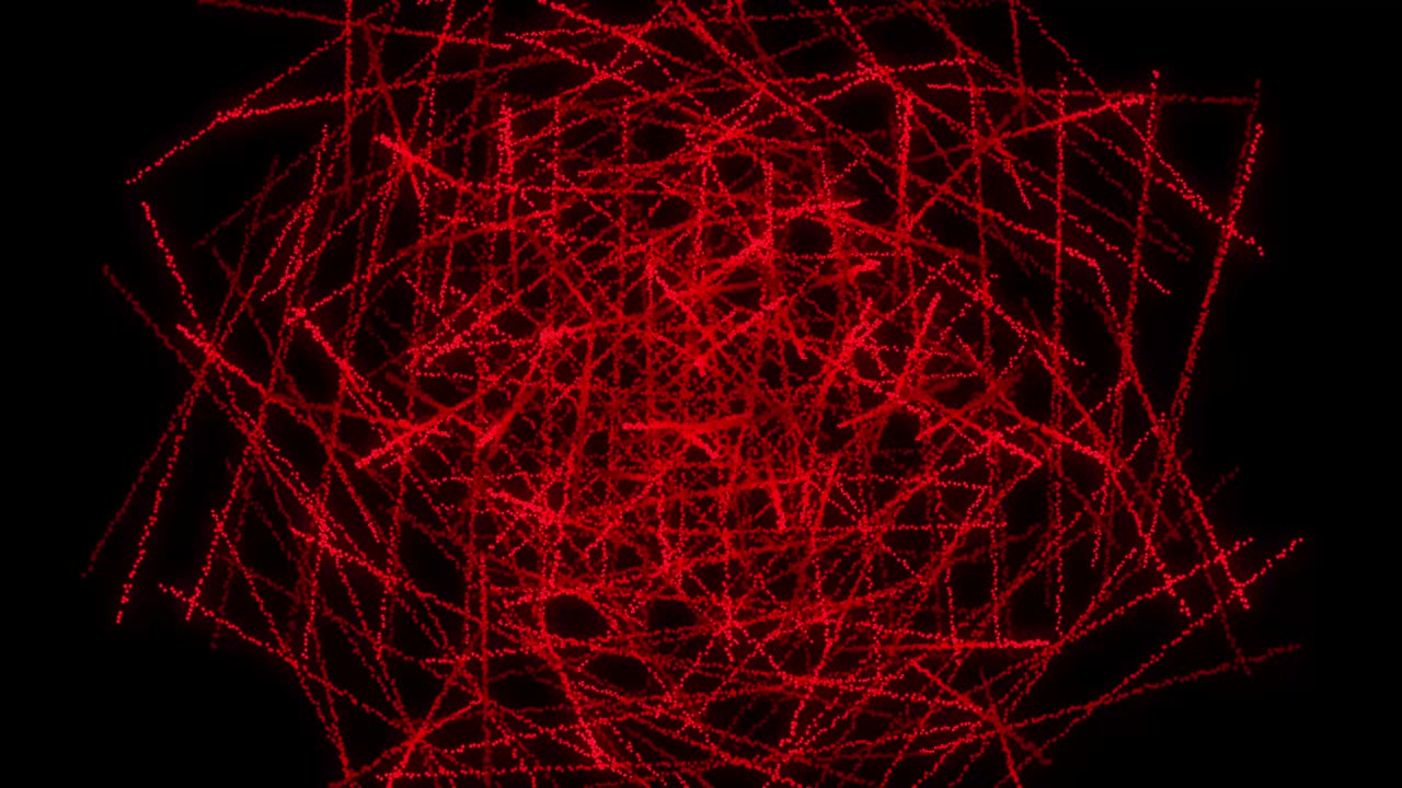 patrón de forma de punto rojo animación gráficos de movimiento