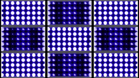 patrón de visualización de luz con led