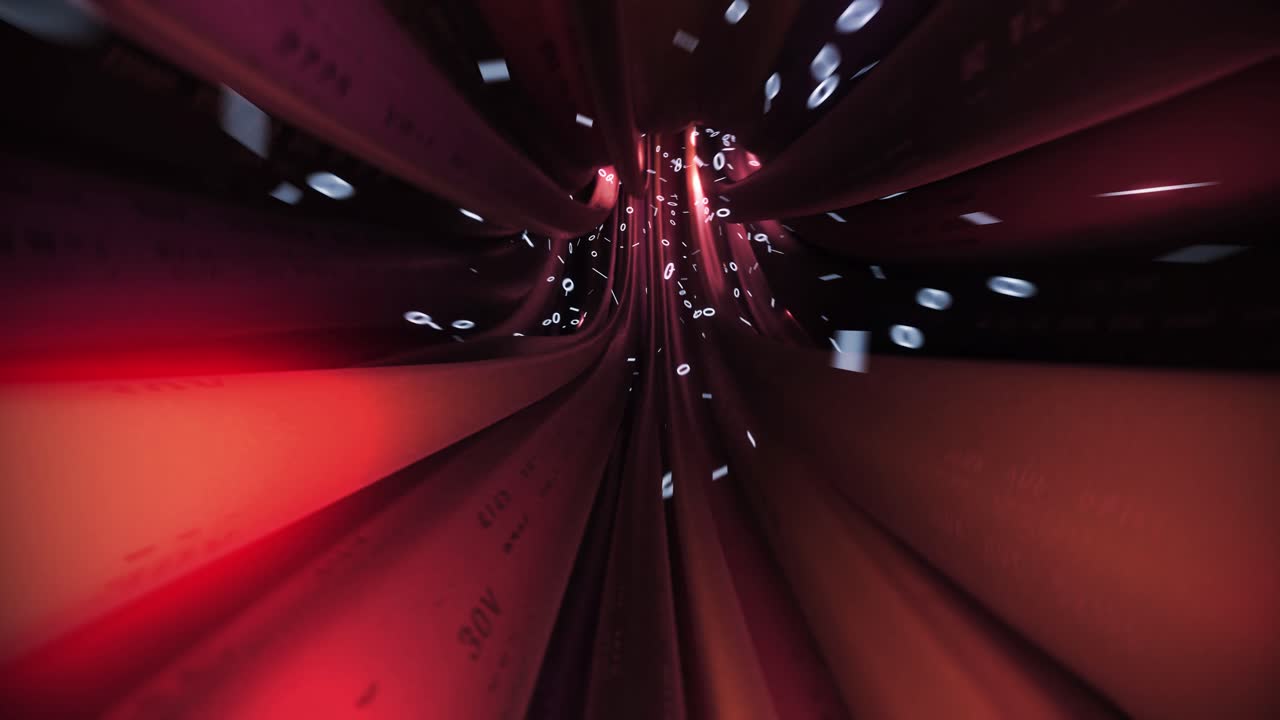 cables binarios viajan a través de datos internet energía circuito eléctrico fibra 4k