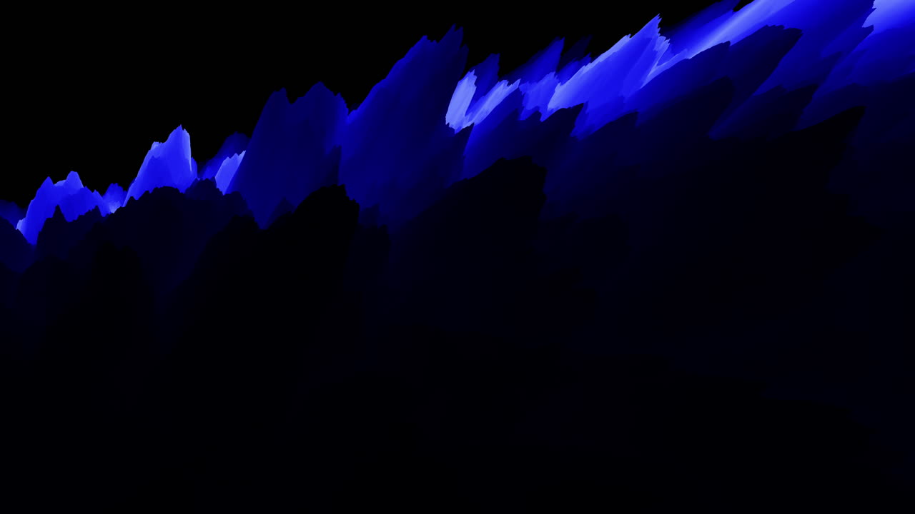 검은 색의 그라디엔트에 휘어진 미래의 파동