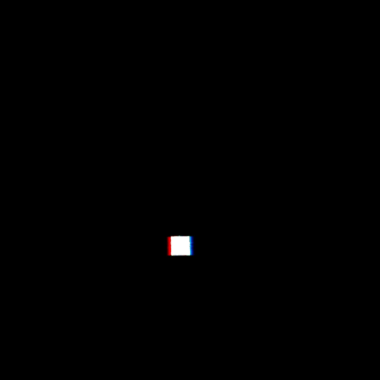 Small Glitching Digital Signal Appearing on Black Screen