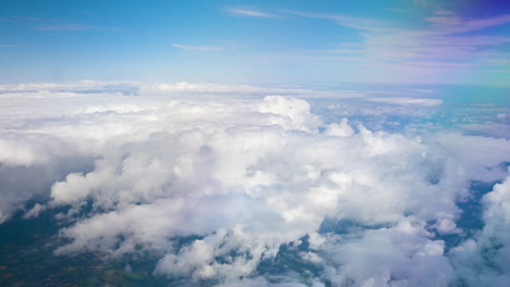 aerial view of cloudscape