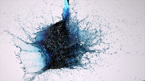 Arrow shooting through water balloon