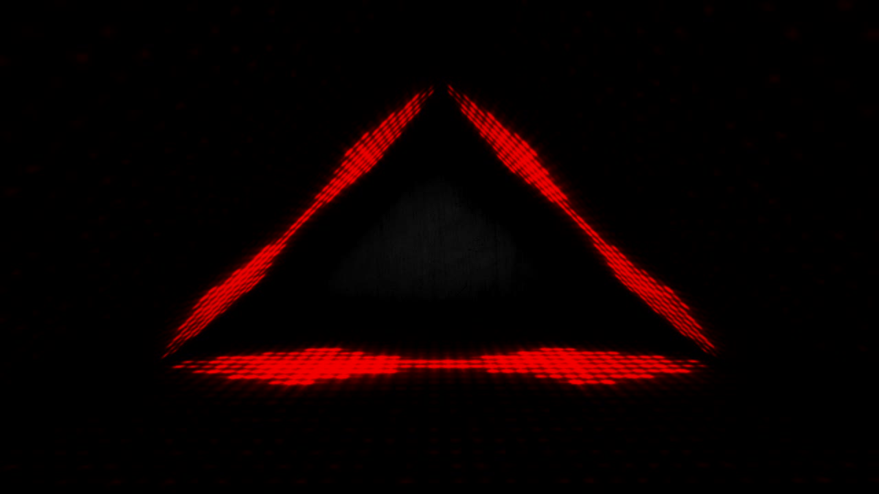 4k Glowing Stage red Neon Lights - Loopable stock video