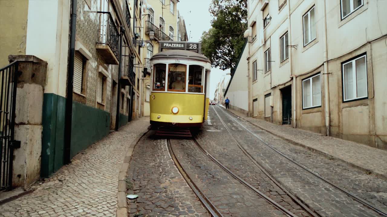 Portogallo, Lisbona, tram elettrici d'epoca