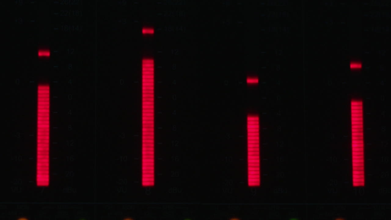 Audio Mixer Equalizer Display