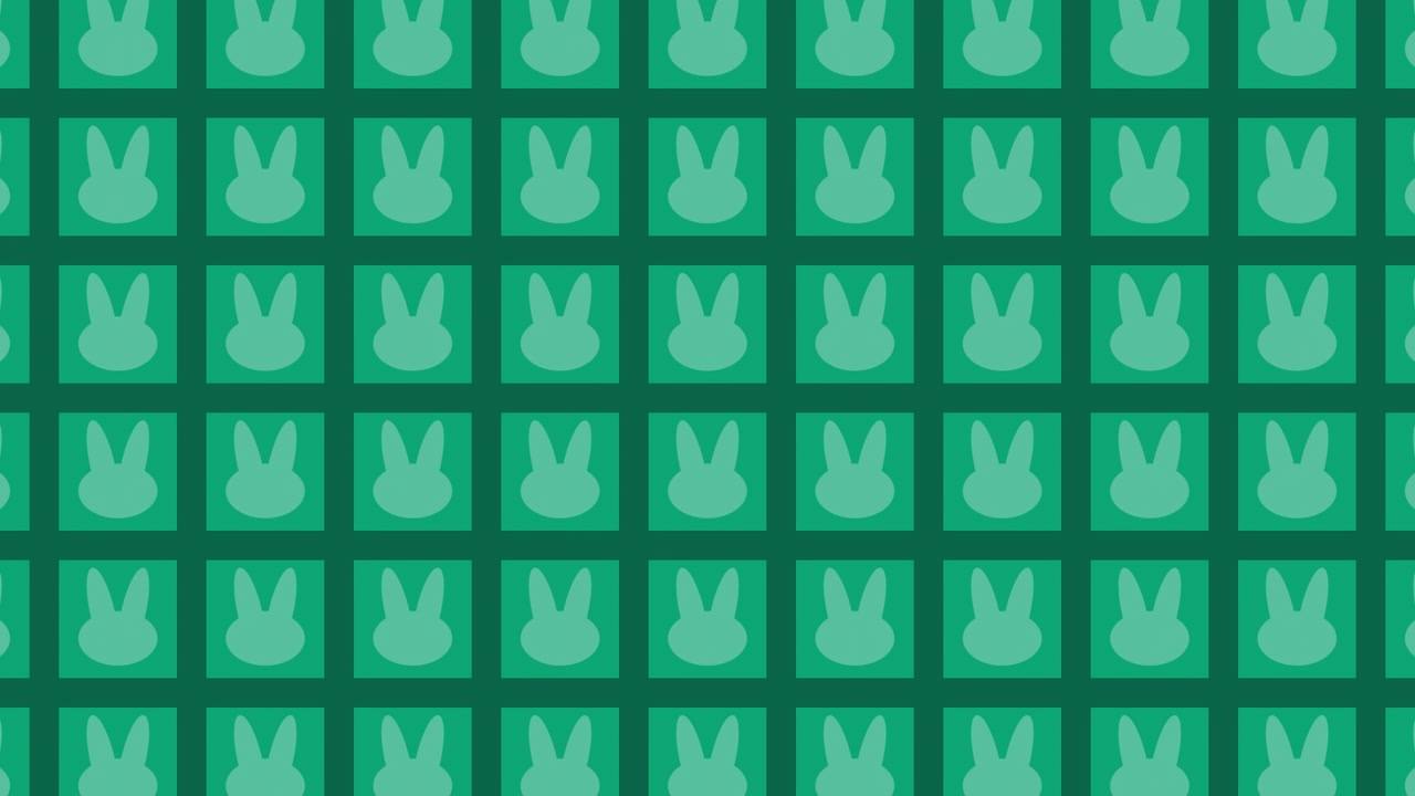 Rabbit Block tile wave Transitions. 1080p - 30 fps - Alpha Channel (2)