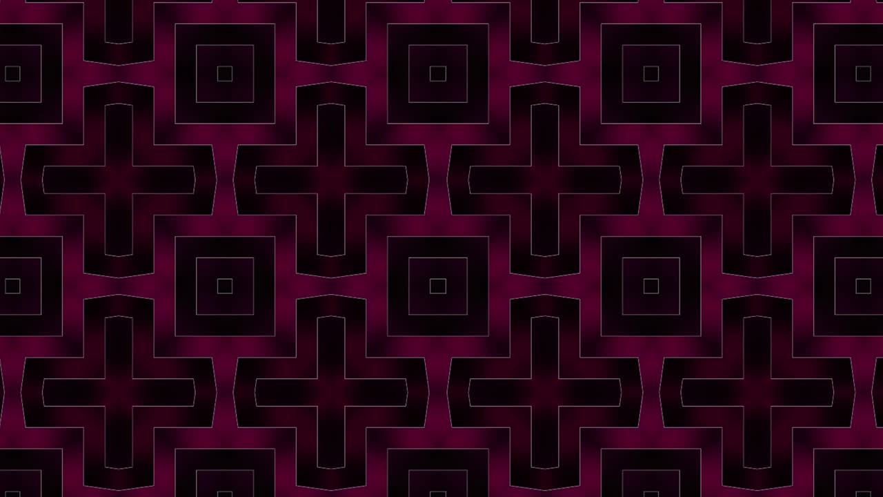 patrón de baldosas sin costura púrpura y negra con cuadrados y cruces animación - gráficos