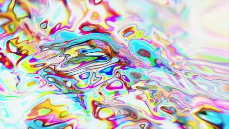 bright colorful abstract refeacting fluid texture loop