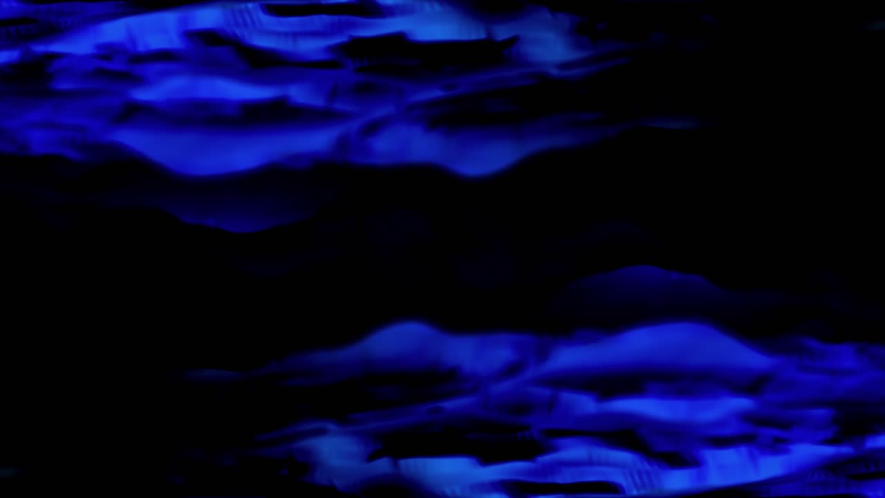 ondas azules abstractas sobre un fondo negro