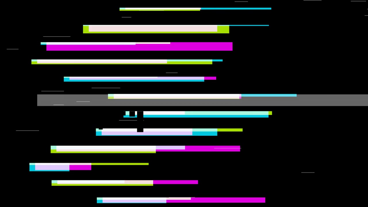 Digital Glitch Effect with Abstract Horizontal Lines