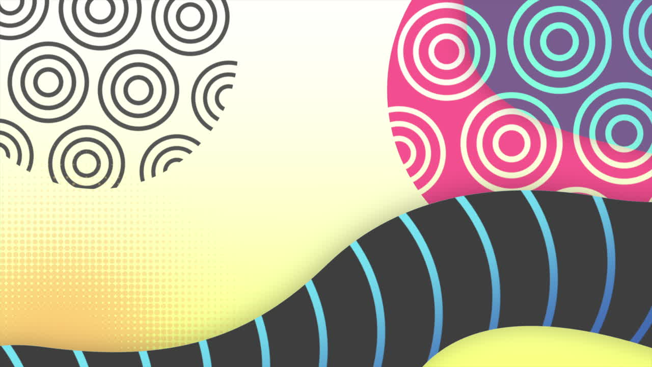 movimiento formas geométricas abstractas y fondo colorido 5