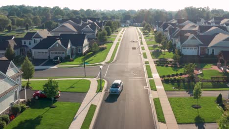 drone delivers package to homes in residential community