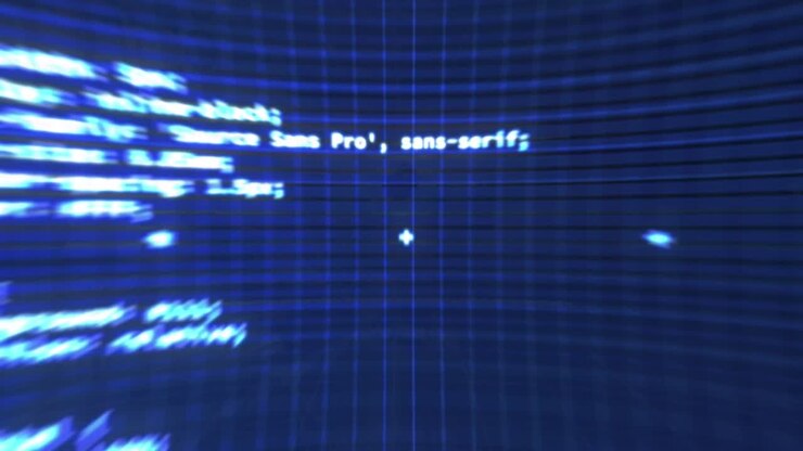 Animazione di elaborazione dati su schermo digitale su donna caucasica che controlla i server.
