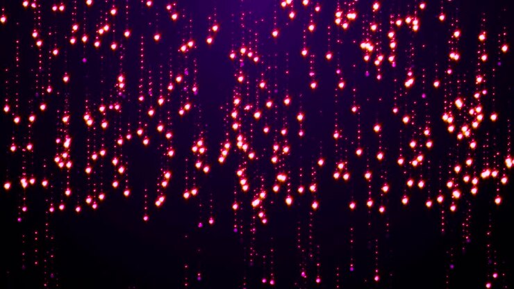 Violet Particles Glitter Glamour Rain