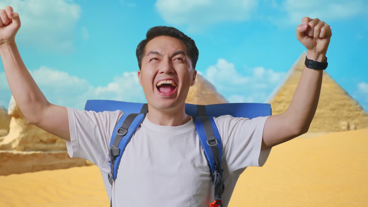 Happy Traveler in Egypt