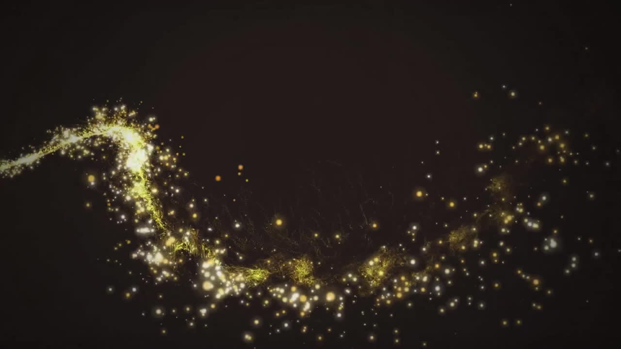 검은 바탕에 있는 밝은 반점의 애니메이션