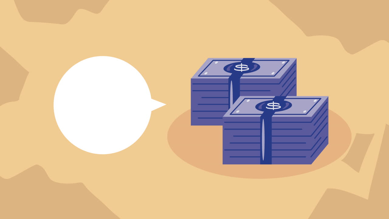 빌, 돈, 달러, 금융 애니메이션