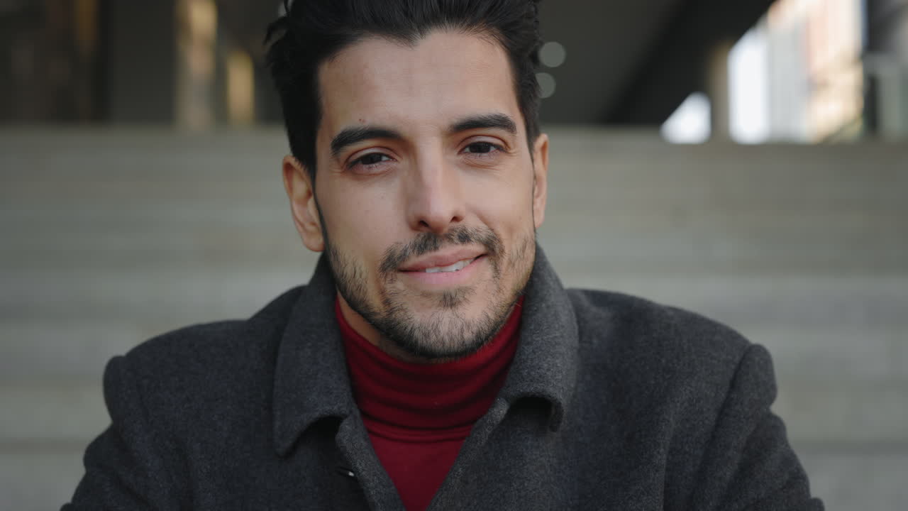 Portrait of a man in a coat