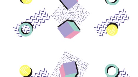 animación al estilo de memphis