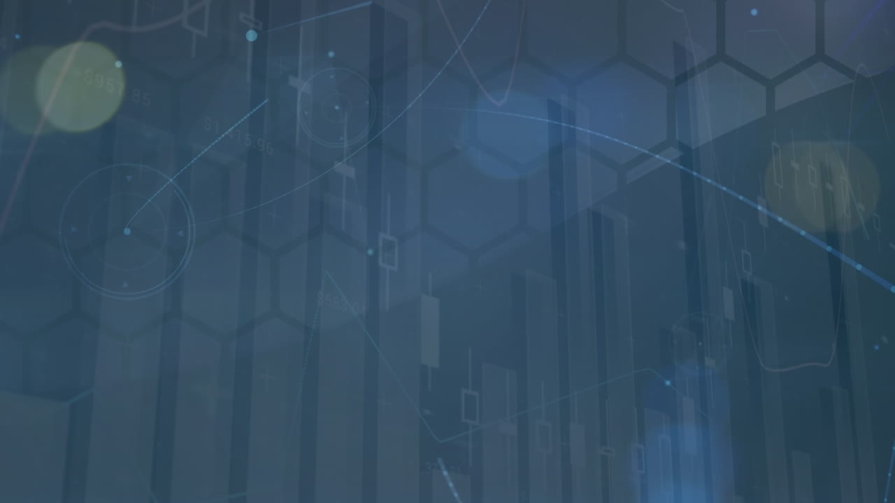 animación de la red de conexiones sobre un fondo gris