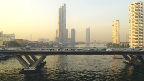 flying over taksin bridge