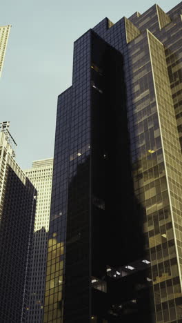 city skyline showcases tall buildings and bright architecture in sunlight