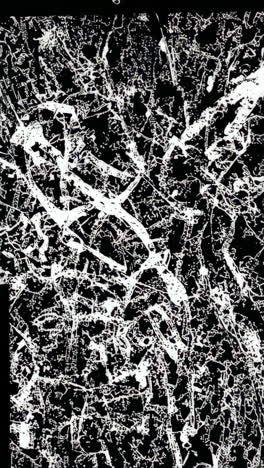 abstract white on black chaotic line pattern