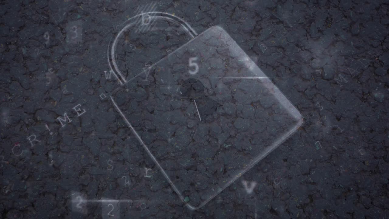 사이버 범죄 및 온라인 보안 애니메이션 4k