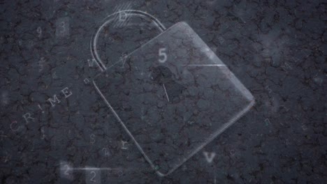 crimen cibernético y seguridad en línea animación 4k