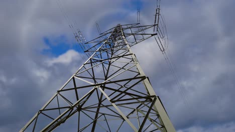 low angle shot of electricity power plant with electromagnetic interference