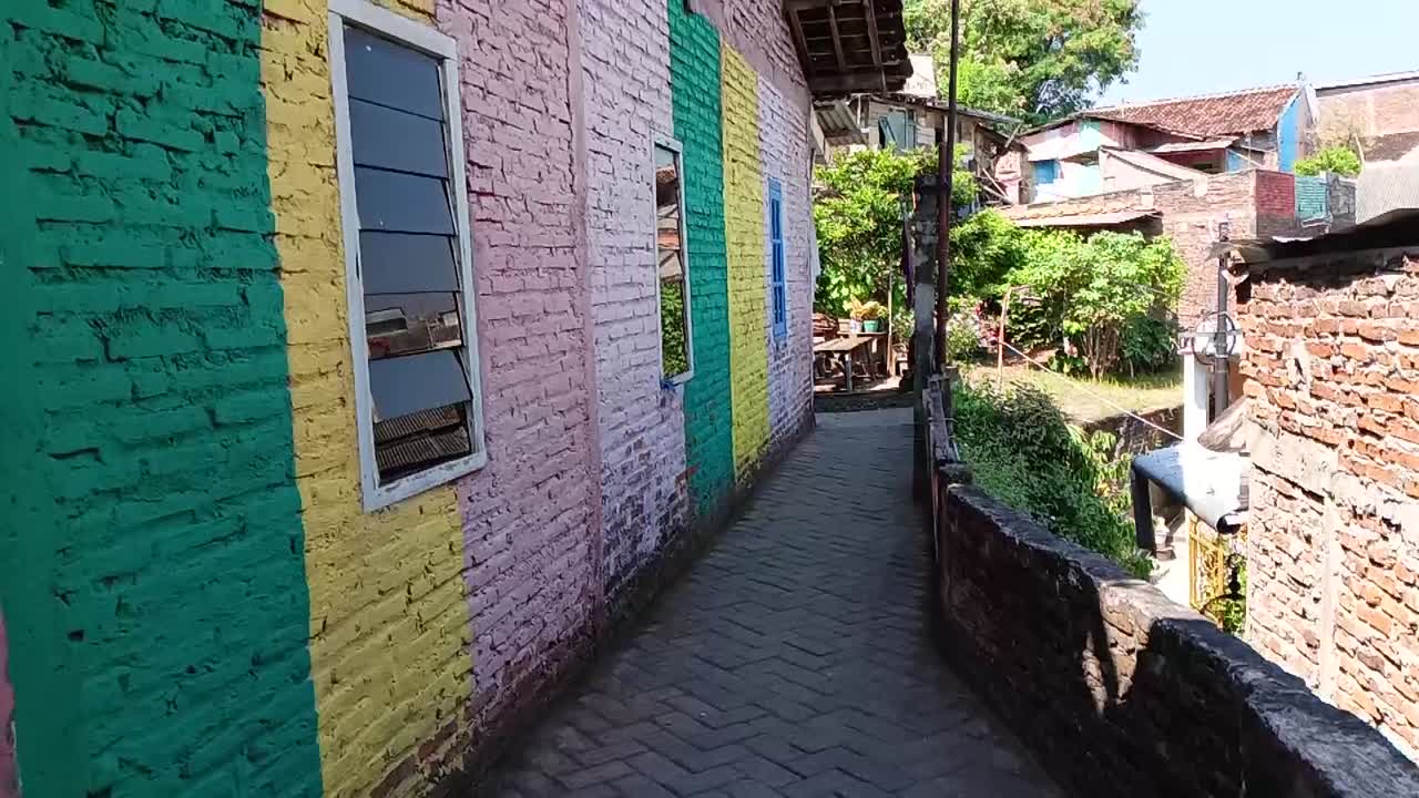 kampung pelangi lugares interesantes en semarang, en el centro de java, en indonesia