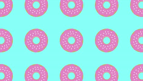 realistic pink donuts minimalistic cover footage able to loop seamless. 4k video