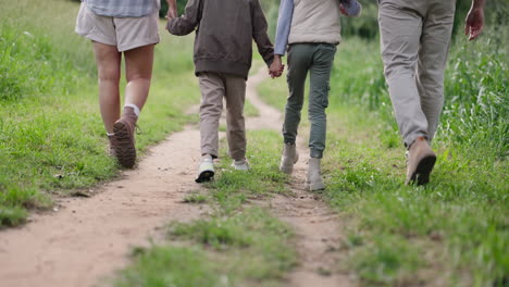 family hiking trip