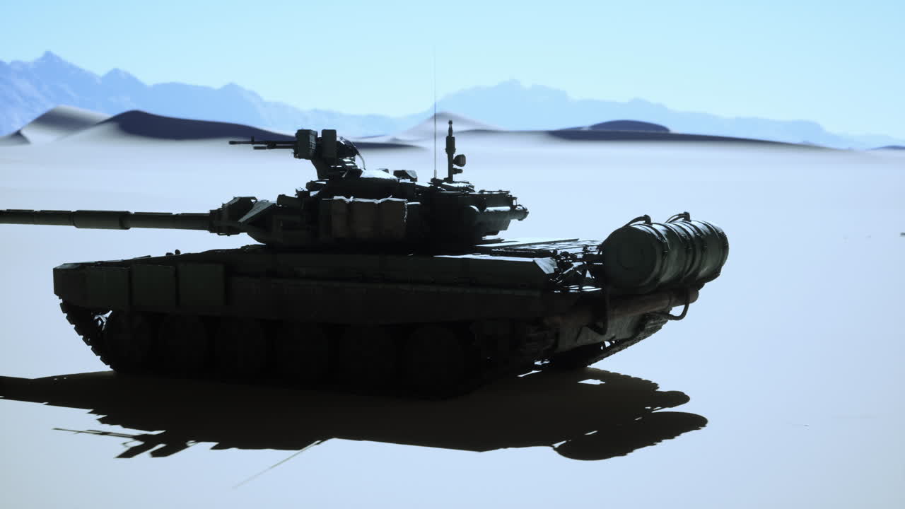un tanque en el desierto