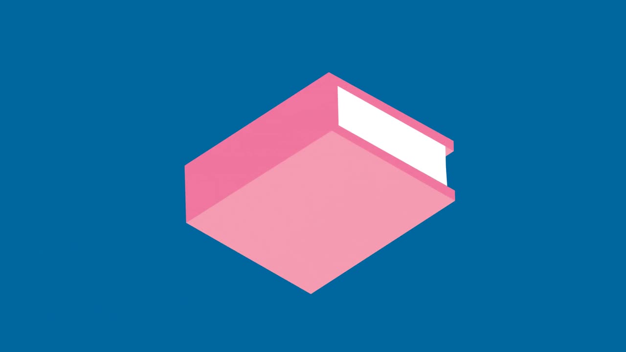 animación de los iconos de los libros sobre fondo azul