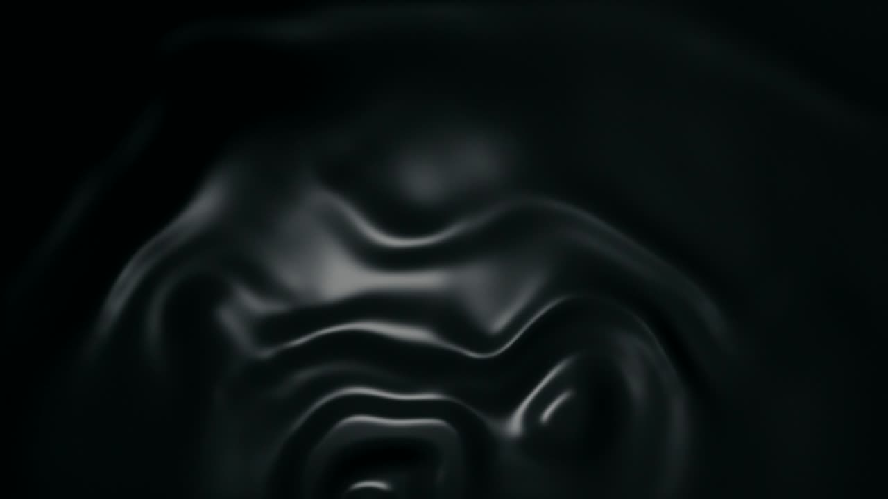 Black silk cloth waving and moving.